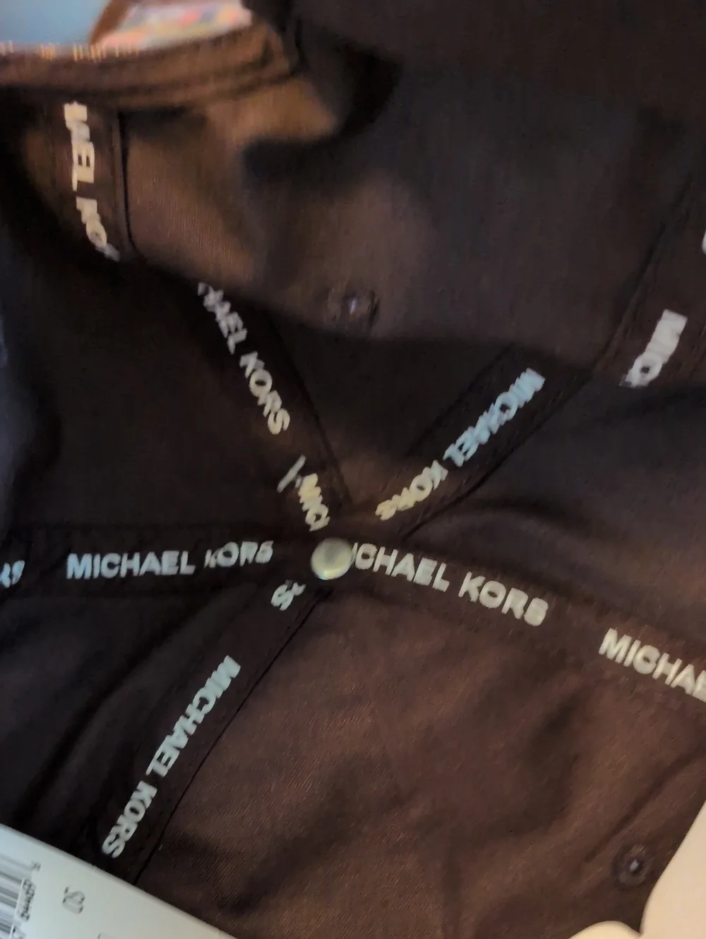 MICHAEL KORS Brown And Tan logo Baseball Cap New With Tags